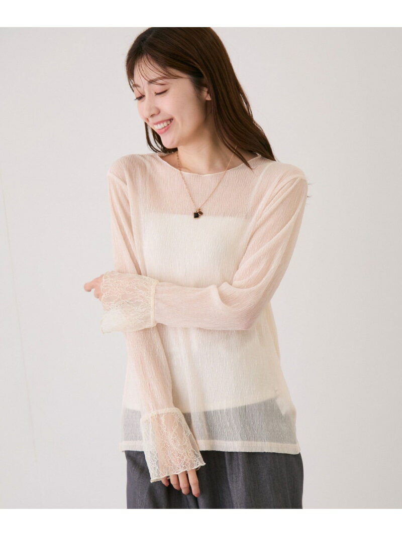 樂天商城 - 【SALE／20%OFF】袖レースワッシャープルオーバー JAYRO ジャイロ トップス その他のトップス ホワイト ブラック【RBA_E】【送料無料】[Rakuten Fashion]