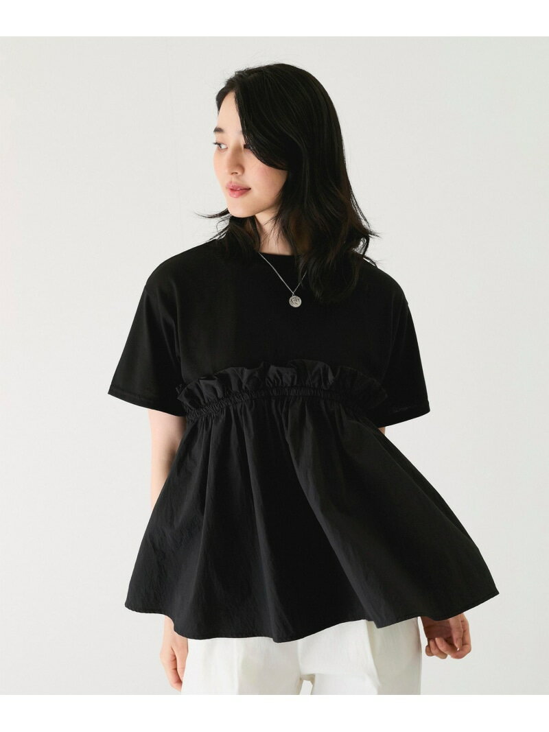 樂天商城 - 【SALE／30%OFF】別布ペプラムプルオーバー JAYRO ジャイロ トップス カットソー・Tシャツ ホワイト ブラック ベージュ【RBA_E】[Rakuten Fashion]