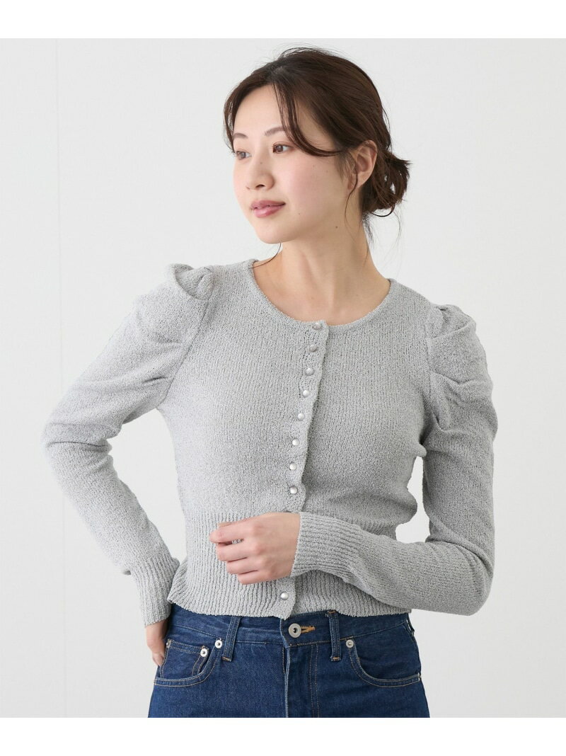 樂天商城 - 【SALE／30%OFF】クルーネックパワショルカーディガン JAYRO ジャイロ トップス カーディガン ベージュ ブルー グレー ホワイト【RBA_E】[Rakuten Fashion]