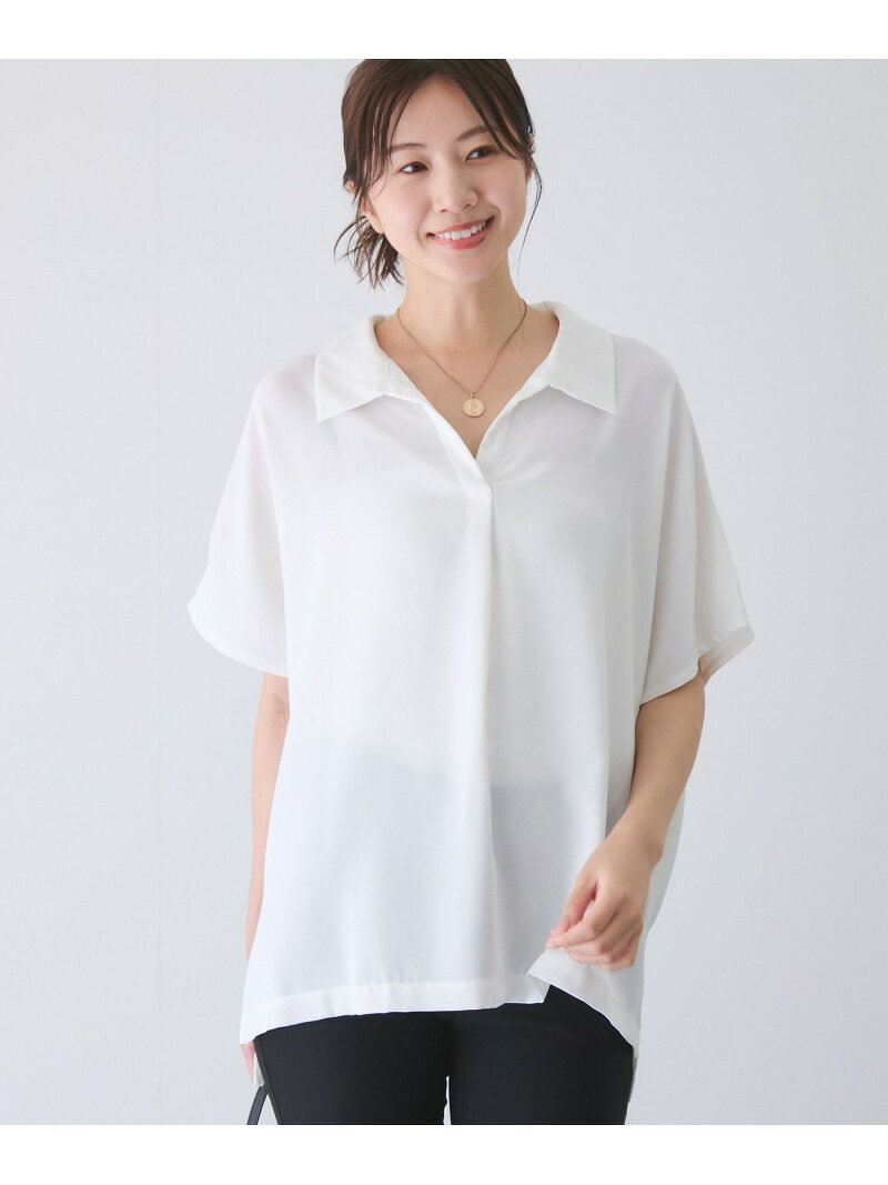【SALE／25%OFF】BIGシルエットスキッパーシャツ JAYRO ジャイロ トップス シャツ・ブラウス ネイビー ホワイト ブルー ブラック【RBA_E】[Rakuten Fashion] 2