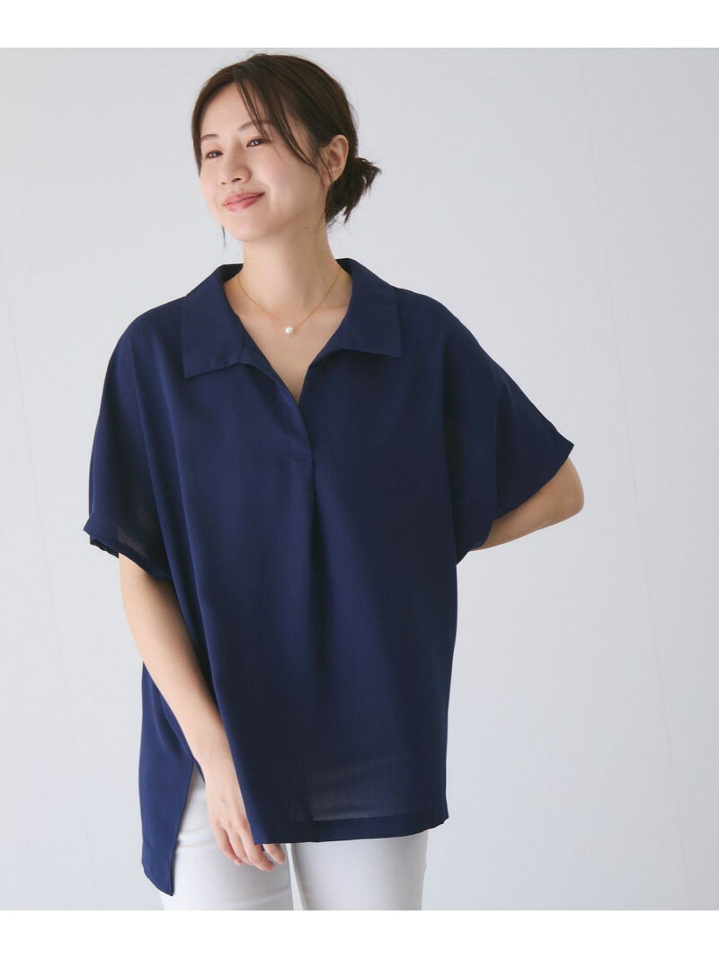 【SALE／25%OFF】BIGシルエットスキッパーシャツ JAYRO ジャイロ トップス シャツ・ブラウス ネイビー ホワイト ブルー ブラック【RBA_E】[Rakuten Fashion] 3