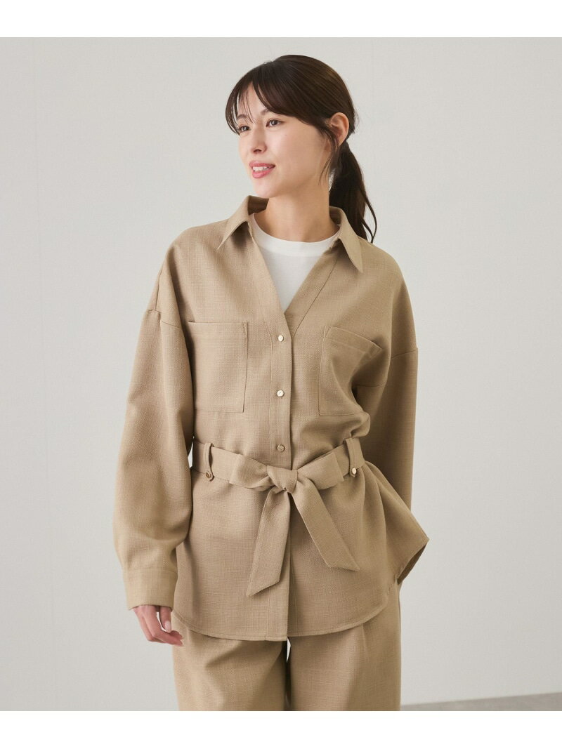 樂天商城 - 【SALE／20%OFF】ベルト付きシャツジャケット JAYRO ジャイロ ジャケット・アウター その他のジャケット・アウター ブラウン ネイビー ブルー【RBA_E】【送料無料】[Rakuten Fashion]