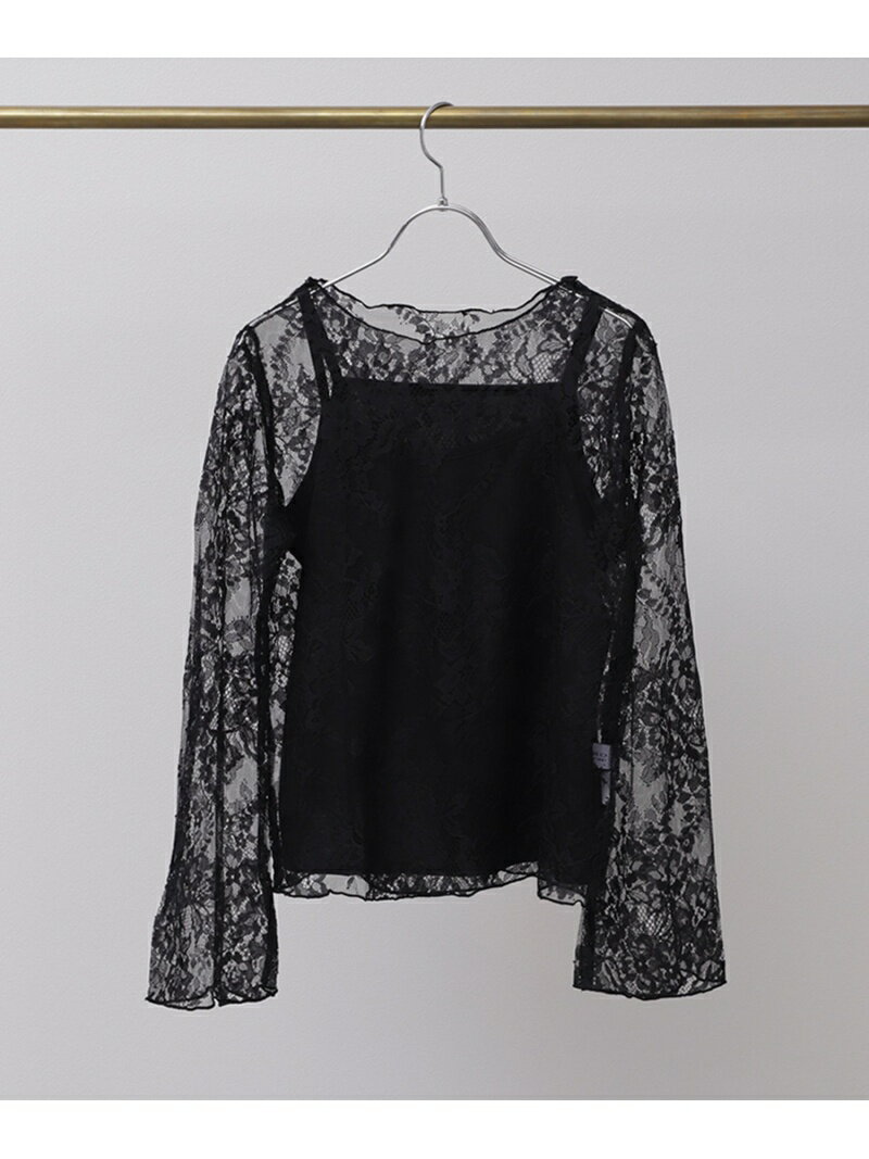 【SALE／50%OFF】ラッセルレースインナー付ブラウス JAYRO ジャイロ トップス シャツ・ブラウス グレー ブラック ホワイト【RBA_E】[Rakuten Fashion]