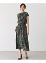 【SALE/30%OFF】花柄デシンフレンチスリーブワンピース JAYRO ジャイロ ワンピース・ドレス ワンピース ホワイト ブラック ブルー【RBA_E】【...