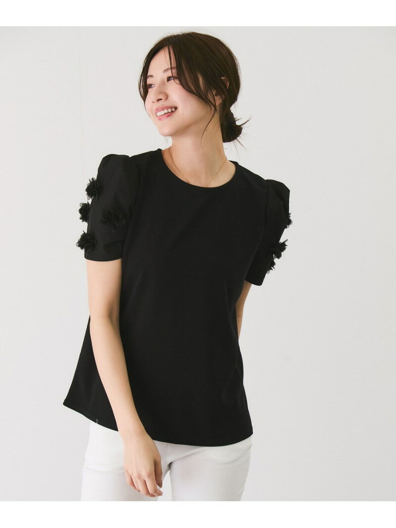 樂天商城 - 【SALE／30%OFF】花モチーフ使いプルオーバー JAYRO ジャイロ トップス カットソー・Tシャツ ホワイト ブラック【RBA_E】[Rakuten Fashion]