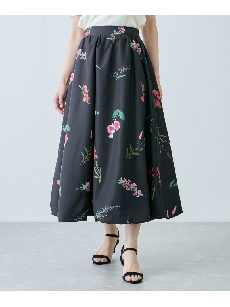 【SALE／30%OFF】とばし花プリントフレアースカート JAYRO ジャイロ スカート その他のスカート ブラック ネイビー ホワイト【RBA_E】[Rakuten Fashion]