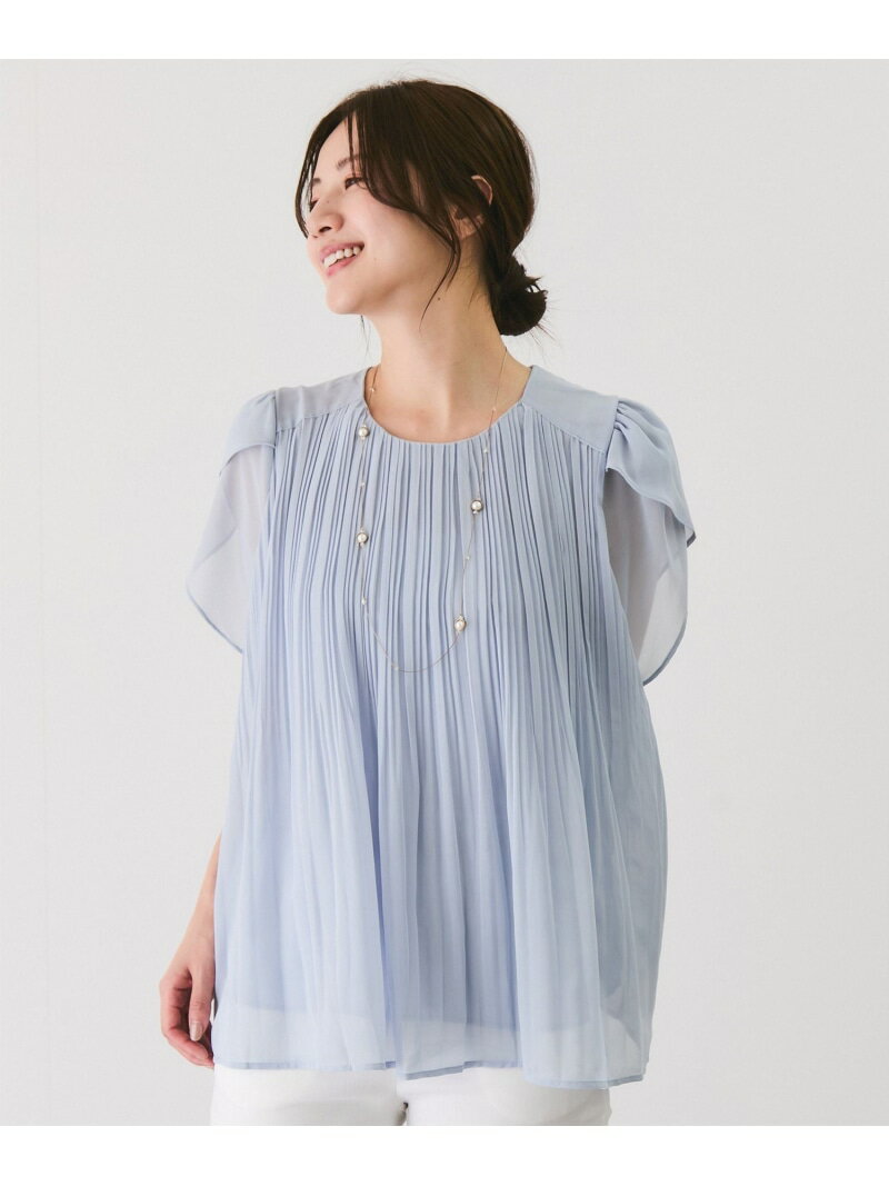 【SALE／20%OFF】プリーツレースブラウス JAYRO ジャイロ トップス シャツ・ブラウス ブラック ホワイト ピンク ブルー【RBA_E】【送料無料】[Rakuten Fashion]