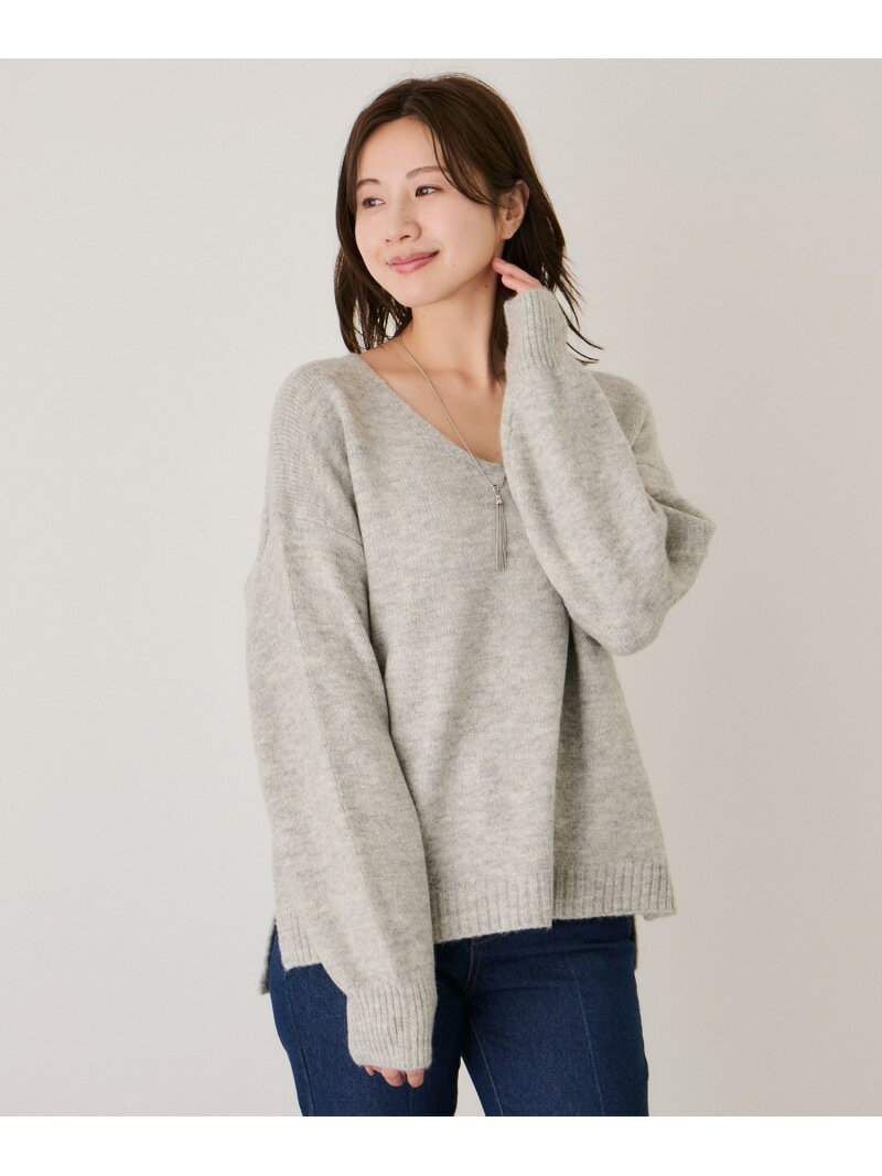 樂天商城 - 【SALE／30%OFF】ヤクライクVネックニットプルオーバー JAYRO ジャイロ トップス ニット グリーン ピンク【RBA_E】【送料無料】[Rakuten Fashion]