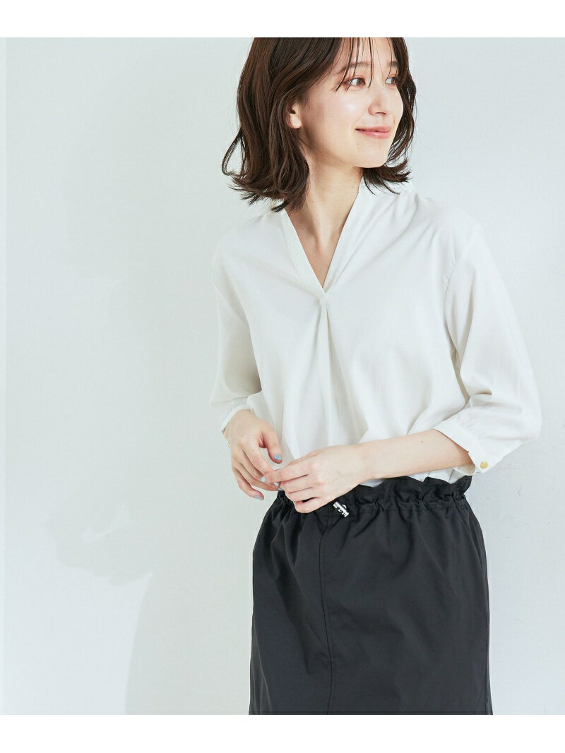 【SALE／30%OFF】フロントタックスキッパーブラウス JAYRO ジャイロ トップス シャツ・ブラウス ホワイト ネイビー【RBA_E】[Rakuten Fashion]