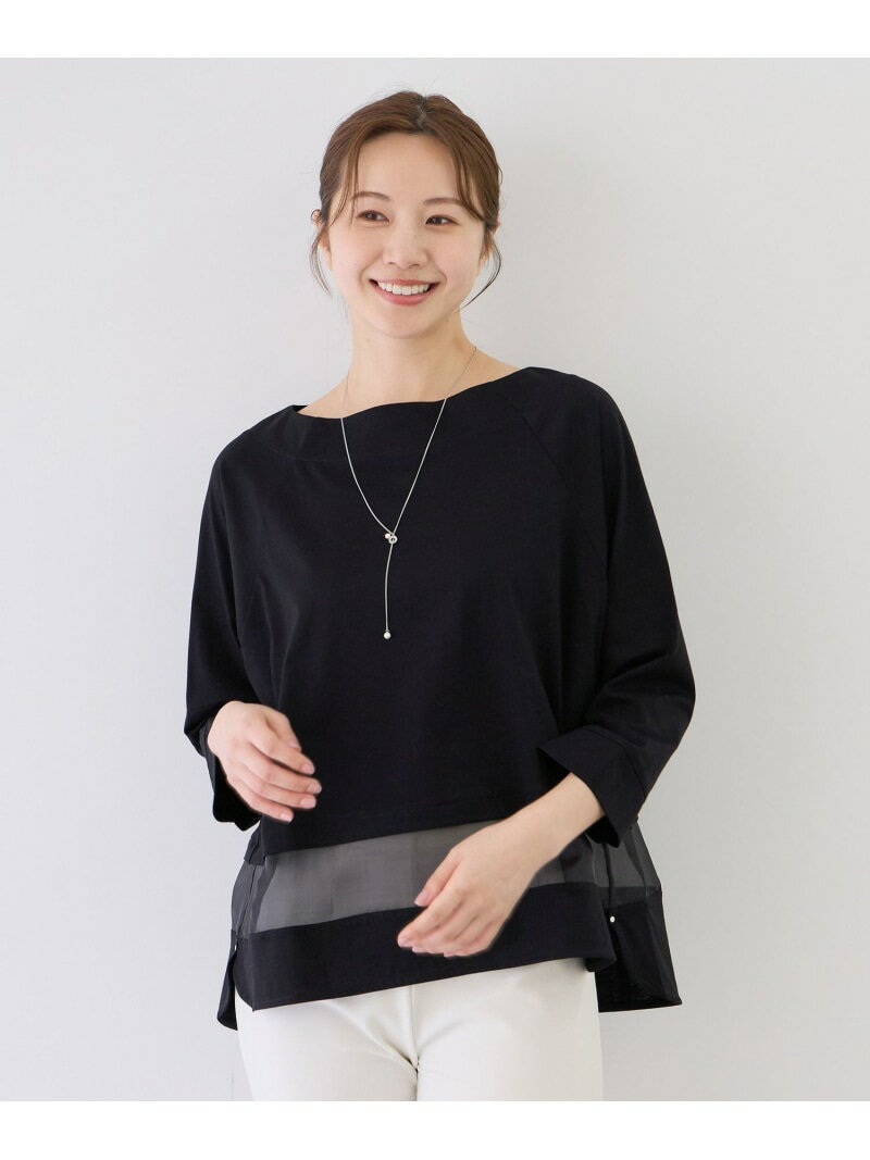 樂天商城 - 【SALE／33%OFF】Wシルケットシアーラインプルオーバー JAYRO ジャイロ トップス カットソー・Tシャツ ブラック ホワイト【RBA_E】【送料無料】[Rakuten Fashion]