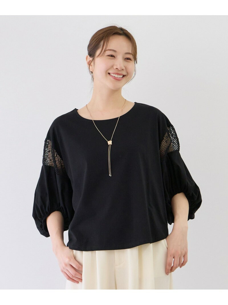 樂天商城 - 【SALE／30%OFF】袖メッシュブラウス JAYRO ジャイロ トップス シャツ・ブラウス ブラック ホワイト ネイビー【RBA_E】[Rakuten Fashion]