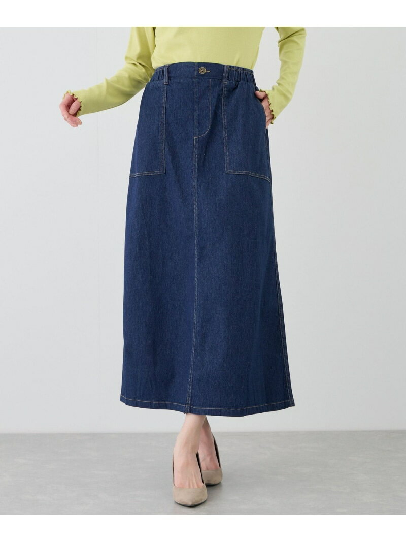 樂天商城 - 【SALE／25%OFF】ストレッチデニムベイカースカート JAYRO ジャイロ スカート その他のスカート ブルー ネイビー【RBA_E】[Rakuten Fashion]