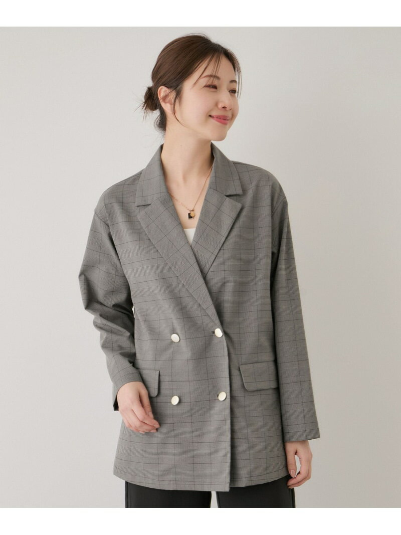 Other - 【SALE／30%OFF】グレンチェックテーラードジャケット JAYRO ジャイロ ジャケット・アウター テーラードジャケット・ブレザー グレー ブラウン【RBA_E】【送料無料】[Rakuten Fashion]