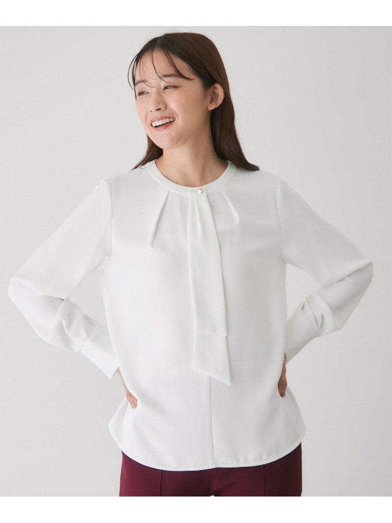 【SALE／30%OFF】ボウタイ長袖ブラウス JAYRO ジャイロ トップス シャツ・ブラウス ブラック ネイビー ホワイト【RBA_E】【送料無料】[Rakuten Fashion]