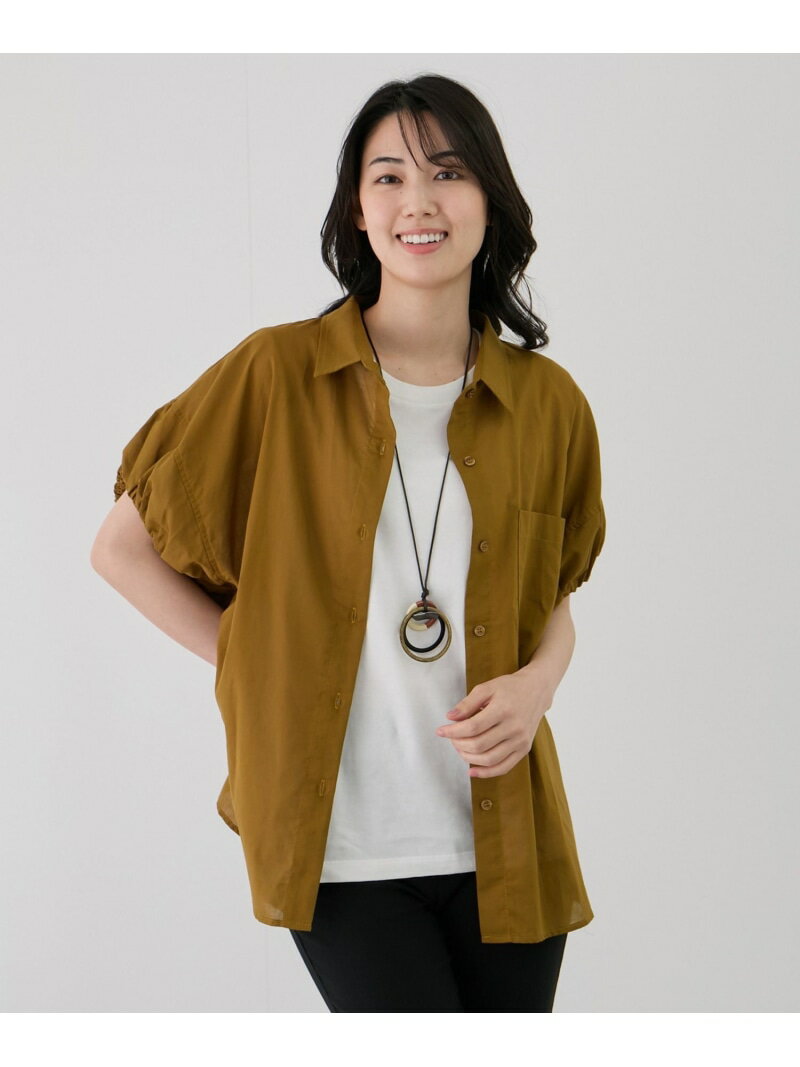 【SALE／30%OFF】袖口ゴムギャザーブラウス JAYRO ジャイロ トップス シャツ・ブラウス グリーン ブラウン ホワイト ブラック【RBA_E】【送料無料】[Rakuten Fashion]