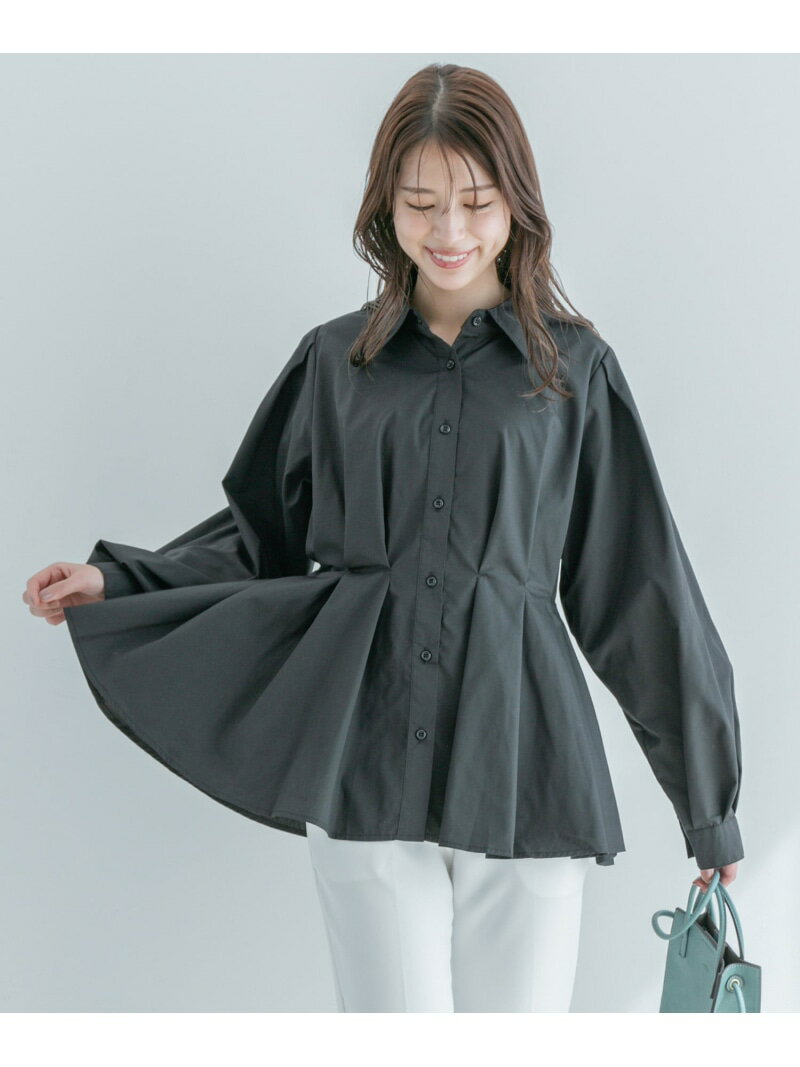【SALE／10%OFF】ウエストボリュームタックブラウス JAYRO ジャイロ トップス シャツ・ブラウス グレー ホワイト ブラック ブルー【RBA_E】【送料無料】[Rakuten Fashion]