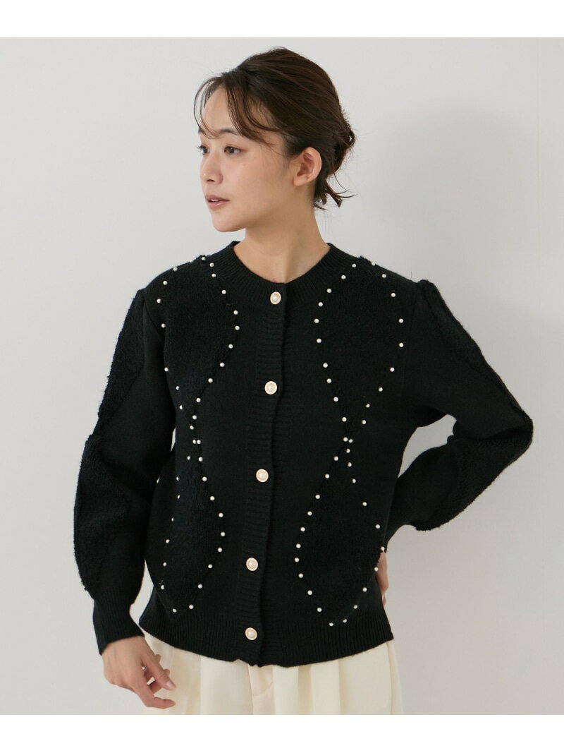 樂天商城 - 【SALE／30%OFF】パールボタンカーディガン JAYRO ジャイロ トップス カーディガン ブラック グレー ベージュ ピンク【RBA_E】[Rakuten Fashion]