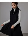【SALE/50%OFF】フリルネックロングベスト JAYRO ジャイロ トップス ベスト・ジレ ブラック グレー カーキグリーン【RBA_E】[Rakuten...