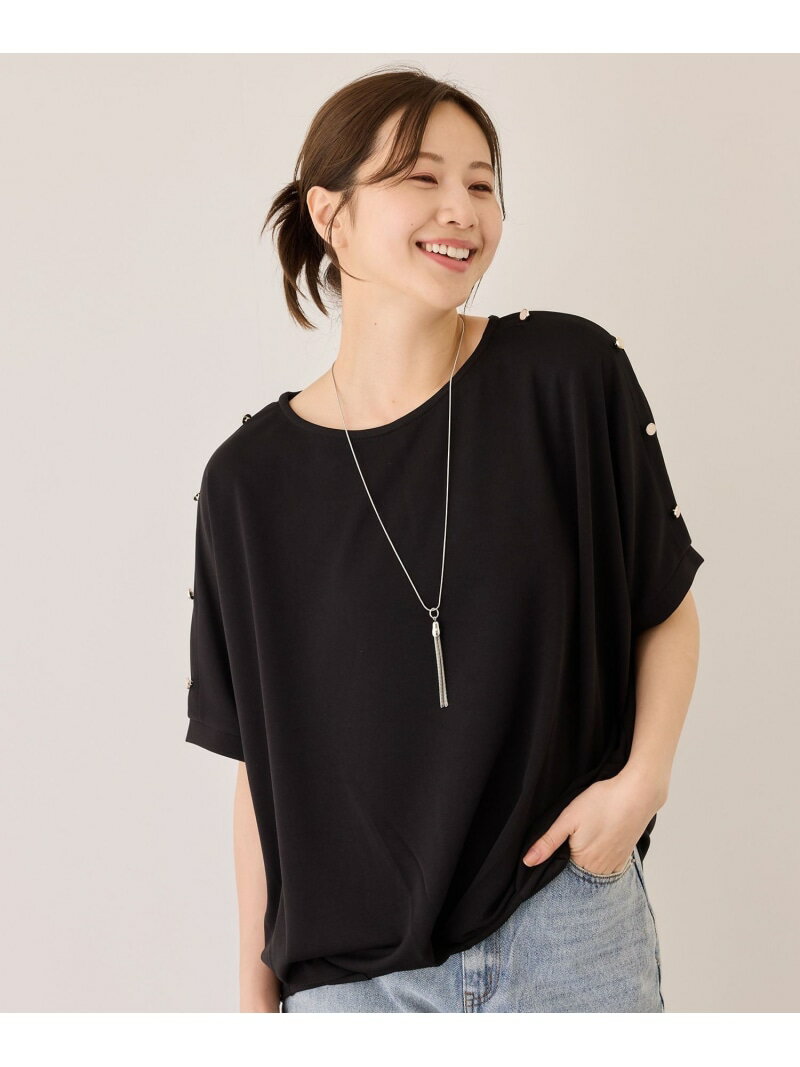 樂天商城 - 金釦裾タックプルオーバー JAYRO ジャイロ トップス カットソー・Tシャツ ホワイト ブラック ブルー グリーン[Rakuten Fashion]