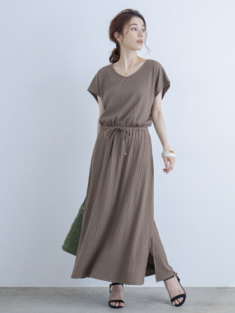 【SALE／50%OFF】(W)ワイドリブ前後VネックロングOP JAYRO ジャイロ ワンピース・ドレス その他のワンピース・ドレス グレー ブラック ブルー ブラウン【RBA_E】[Rakuten Fashion]