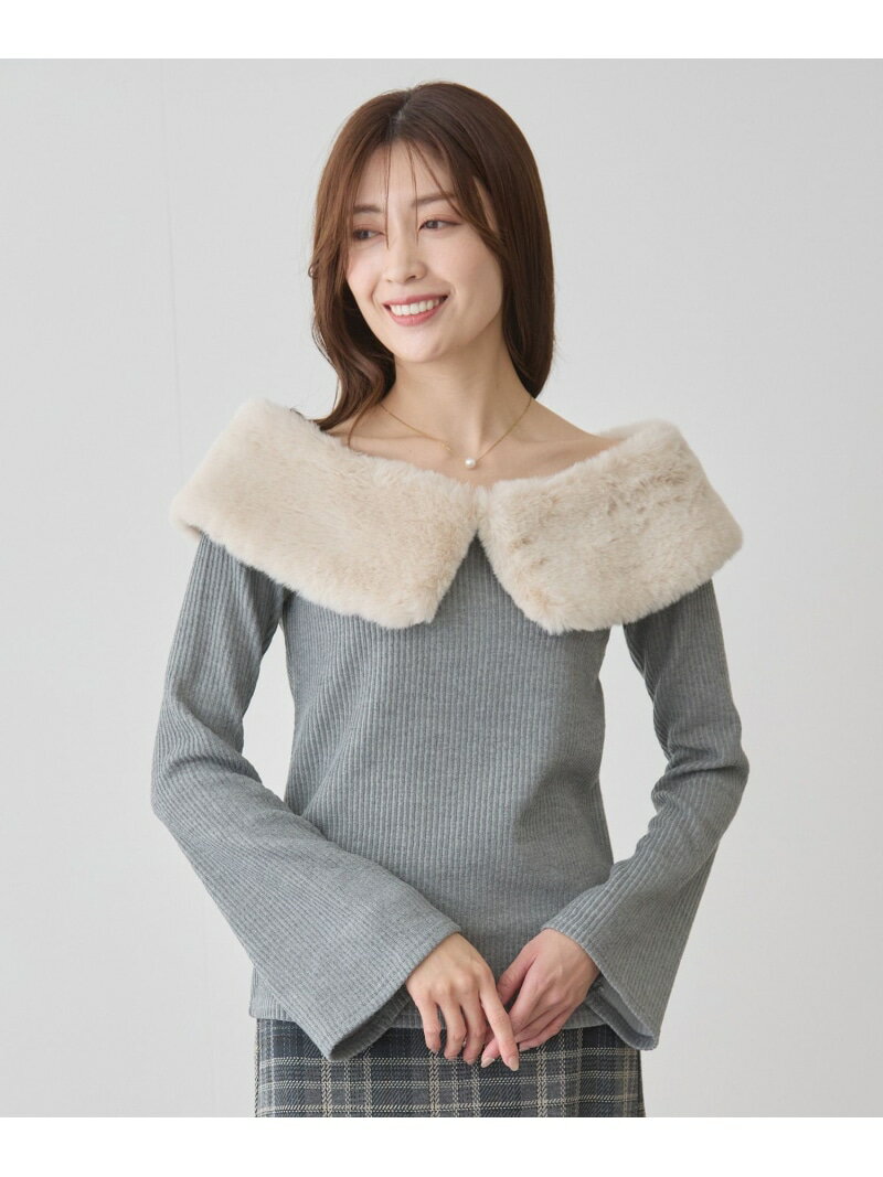 樂天商城 - 【SALE／30%OFF】オフショルファープルオーバー JAYRO ジャイロ トップス ニット ピンク グレー ネイビー【RBA_E】【送料無料】[Rakuten Fashion]