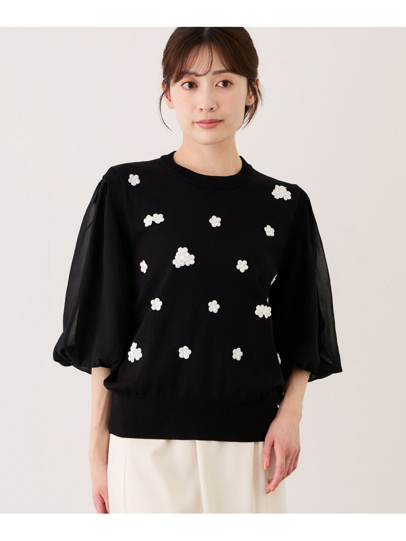 樂天商城 - 【SALE／30%OFF】花柄ニットベストプルオーバー JAYRO ジャイロ トップス シャツ・ブラウス ホワイト ブラック【RBA_E】【送料無料】[Rakuten Fashion]