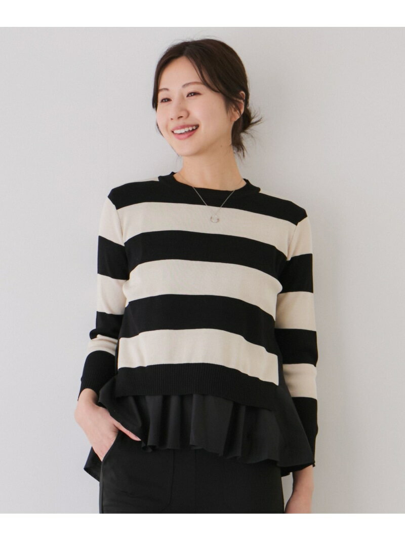 ニット&シャツアンサンブル JAYRO ジャイロ トップス ニット ネイビー ブルー ピンク ブラック ベージュ【送料無料】[Rakuten Fashion]