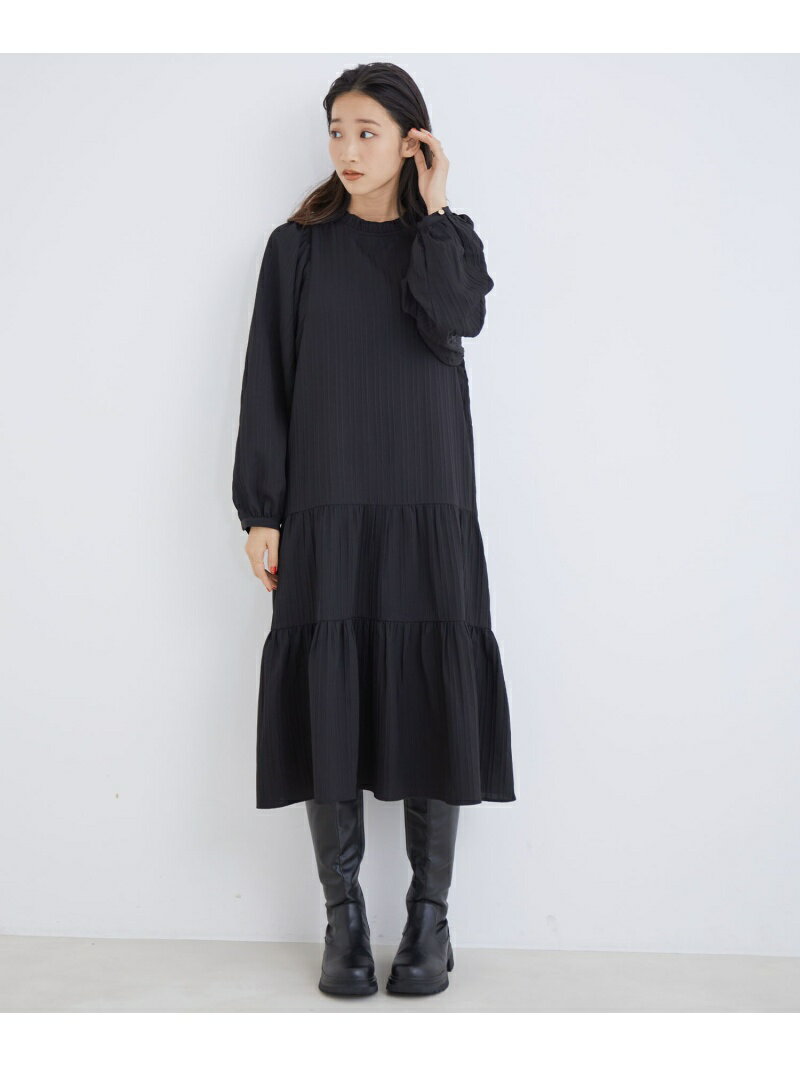 【SALE／20%OFF】ティアードワンピース JAYRO ジャイロ ワンピース・ドレス その他のワンピース・ドレス ブラック ブラウン【RBA_E】【送料無料】[Rakuten Fashion]