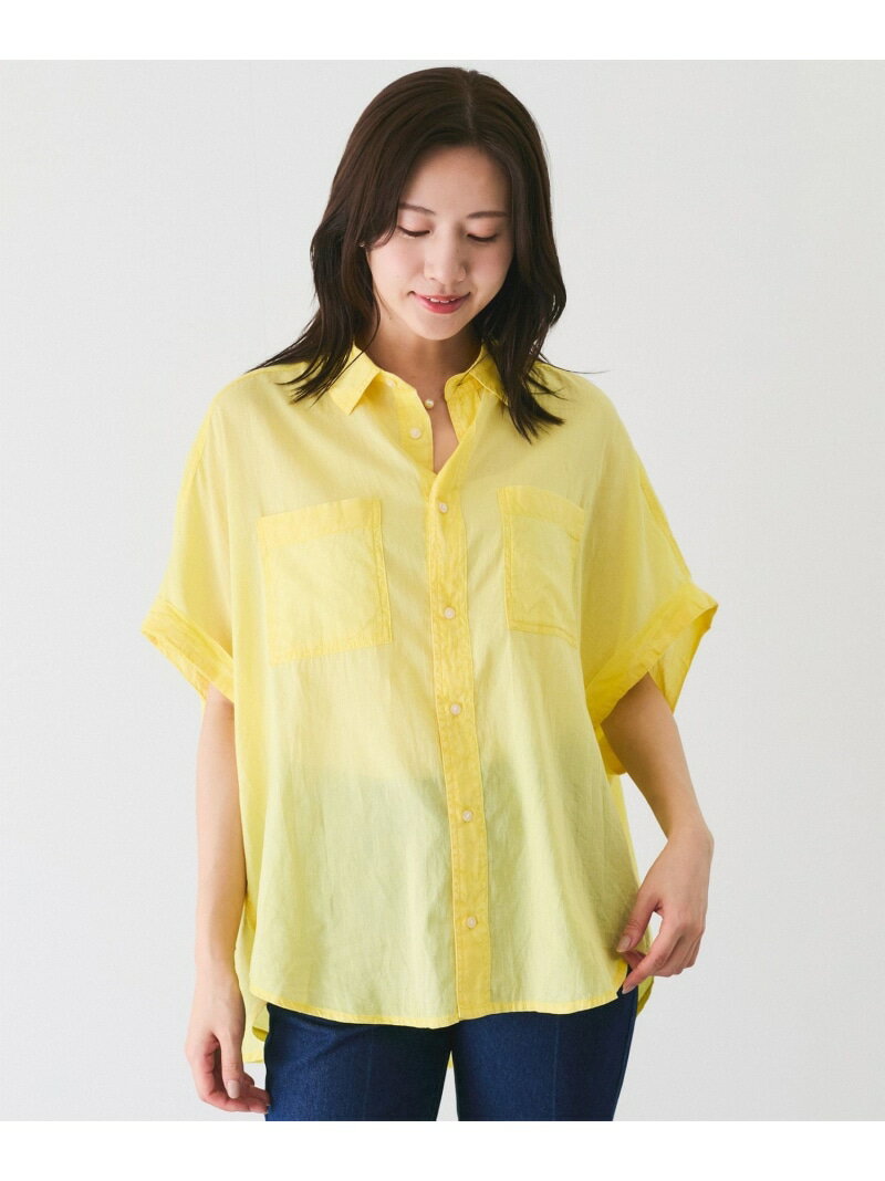 樂天商城 - 【SALE／20%OFF】コットンボイル半袖シャツ JAYRO ジャイロ トップス シャツ・ブラウス イエロー ブルー ピンク【RBA_E】【送料無料】[Rakuten Fashion]