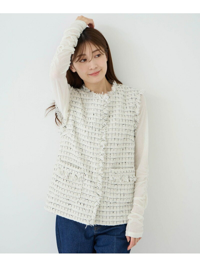 樂天商城 - 【SALE／20%OFF】ツィードジレ JAYRO ジャイロ トップス その他のトップス ホワイト ブラック【RBA_E】【送料無料】[Rakuten Fashion]