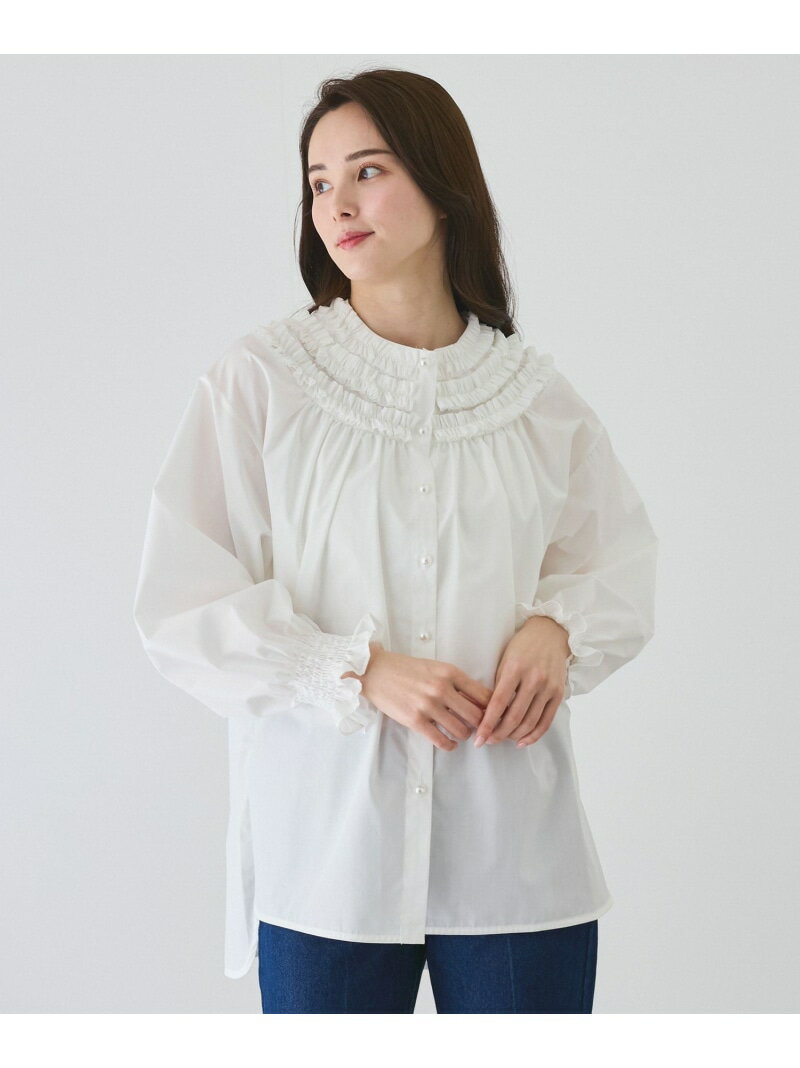 樂天商城 - 【SALE／30%OFF】エリフリルブラウス JAYRO ジャイロ トップス シャツ・ブラウス ホワイト【RBA_E】【送料無料】[Rakuten Fashion]
