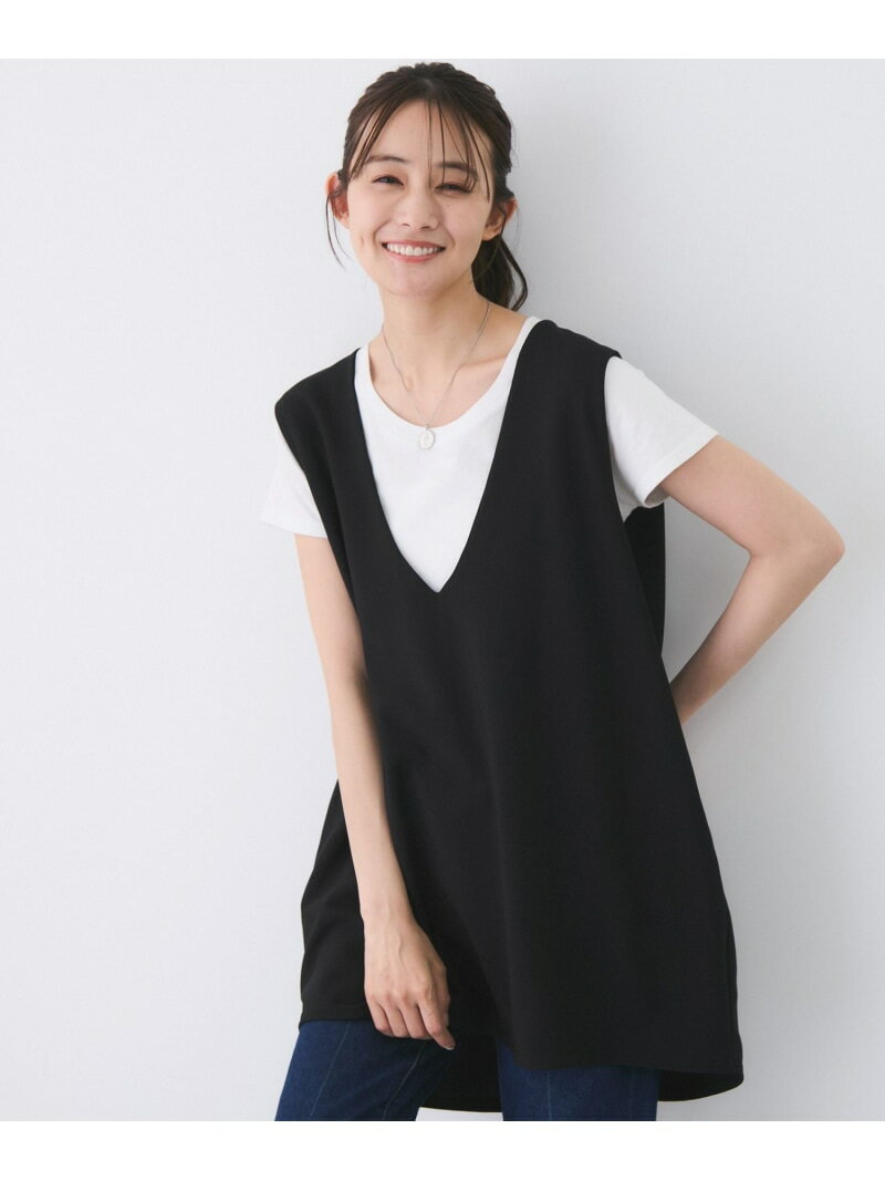 樂天商城 - 【SALE／30%OFF】Vネックベスト JAYRO ジャイロ トップス ベスト・ジレ ベージュ ブラック【RBA_E】【送料無料】[Rakuten Fashion]