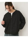 【SALE/30%OFF】ジャガードノーカラーブルゾン JAYRO ジャイロ ジャケット・アウター ブルゾン・ジャンパー ブラック ホワイト【RBA_E】【送料...