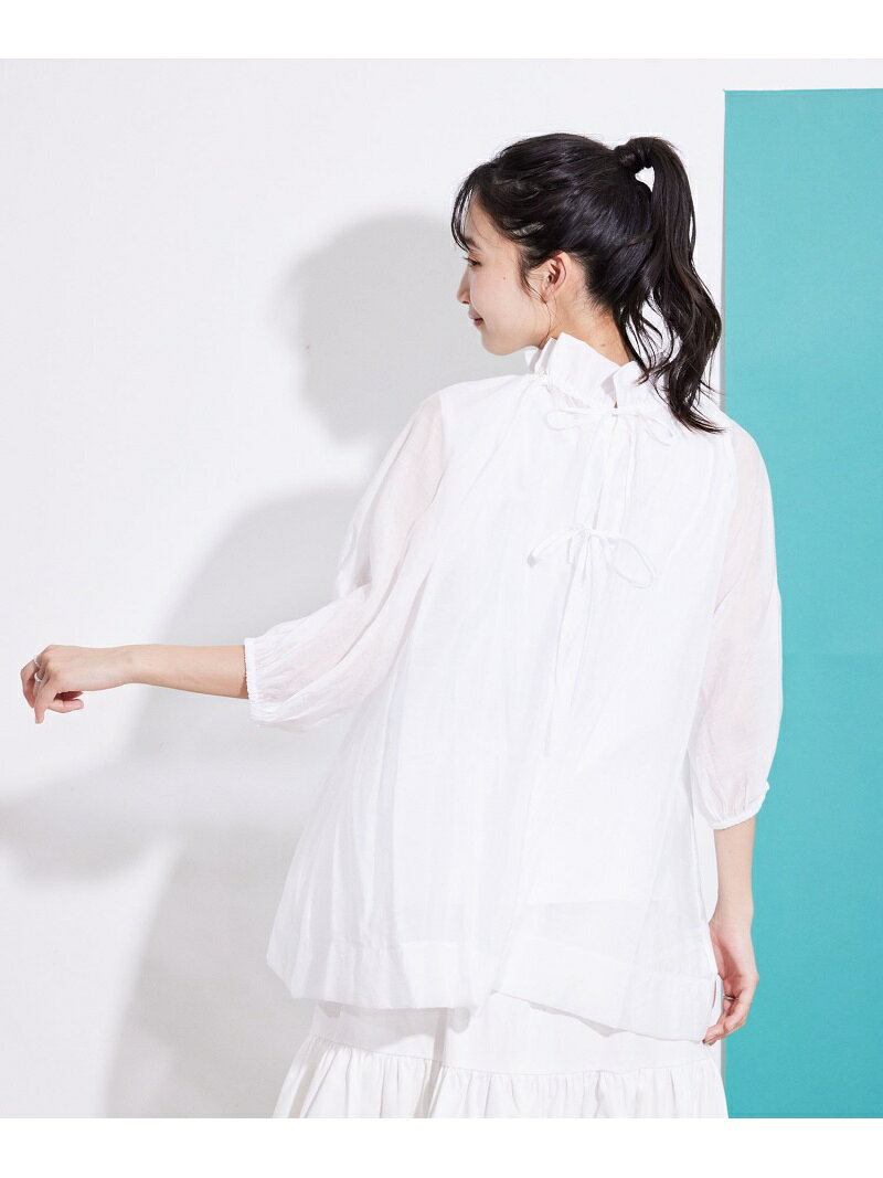 樂天商城 - 【SALE／70%OFF】シアー前後2WAY リボンブラウス JAYRO ジャイロ トップス シャツ・ブラウス ピンク ベージュ ホワイト【RBA_E】[Rakuten Fashion]