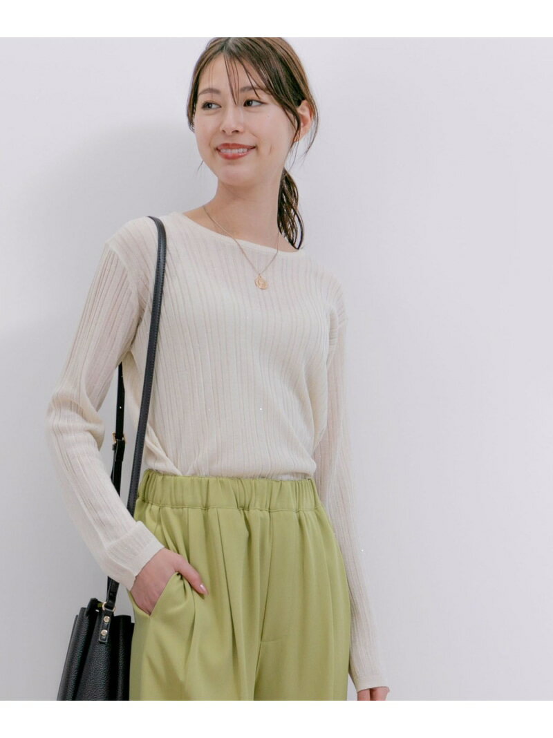樂天商城 - 【SALE／50%OFF】スパンコール付きランダムリブニット JAYRO ジャイロ トップス ニット グリーン ブルー ホワイト ブラック【RBA_E】[Rakuten Fashion]