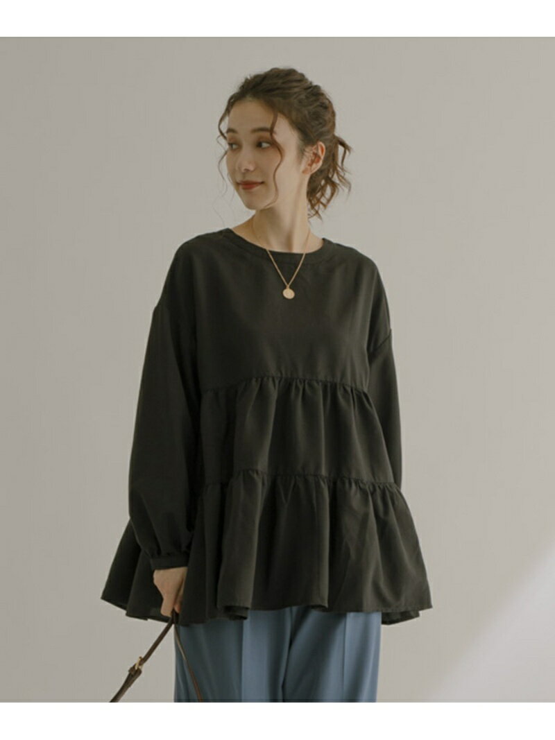 【SALE／50%OFF】2WAYティアードチュニック JAYRO ジャイロ トップス シャツ・ブラウス ブルー ブラック ブラウン グレー【RBA_E】[Rakuten Fashion]