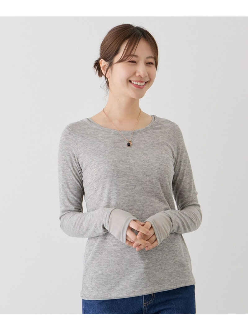 【SALE／20%OFF】シアーフライス*チュールレイヤードプルオーバー JAYRO ジャイロ トップス カットソー・Tシャツ ブラック ホワイト ピンク【RBA_E】【送料無料】[Rakuten Fashion] 2