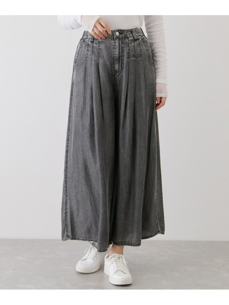 樂天商城 - 【SALE／20%OFF】パウダーシルクデニムワイドパンツ JAYRO ジャイロ パンツ その他のパンツ グレー ネイビー ブルー ブラック【RBA_E】【送料無料】[Rakuten Fashion]