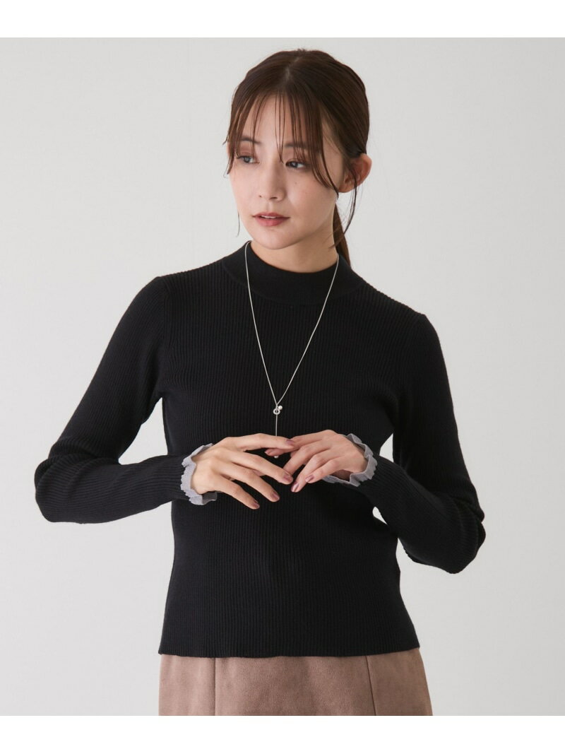 V-Neck - 【SALE／30%OFF】袖先シアーハイゲージプルオーバー JAYRO ジャイロ トップス ニット ブルー ホワイト ブラック【RBA_E】[Rakuten Fashion]