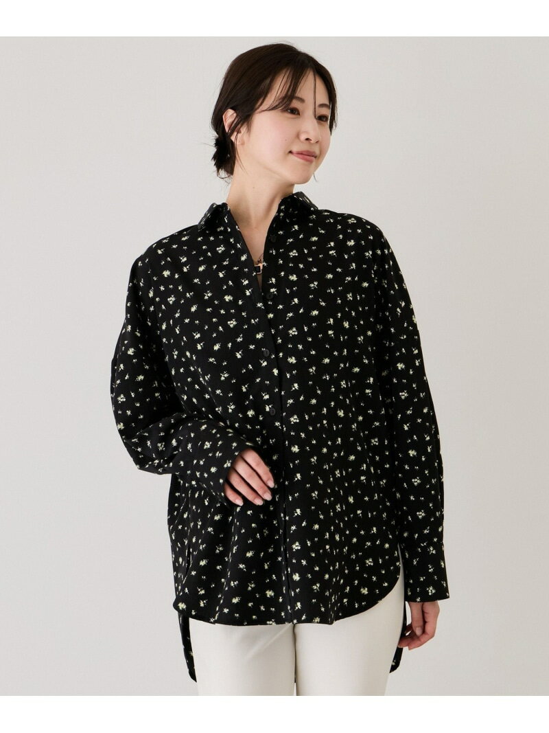 樂天商城 - 【SALE／30%OFF】小花柄プリントブラウス JAYRO ジャイロ トップス シャツ・ブラウス ブラック ホワイト ベージュ【RBA_E】【送料無料】[Rakuten Fashion]