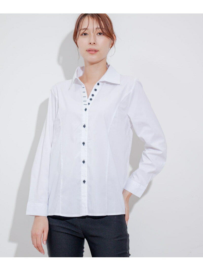 樂天商城 - 【SALE／50%OFF】多ボタンレギュラーシャツ JAYRO ジャイロ トップス シャツ・ブラウス ホワイト【RBA_E】[Rakuten Fashion]