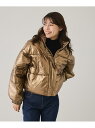 【SALE/50%OFF】メタリック中綿ショートコート JAYRO ジャイロ ジャケット・アウター その他のジャケット・アウター ゴールド シルバー【RBA_E...