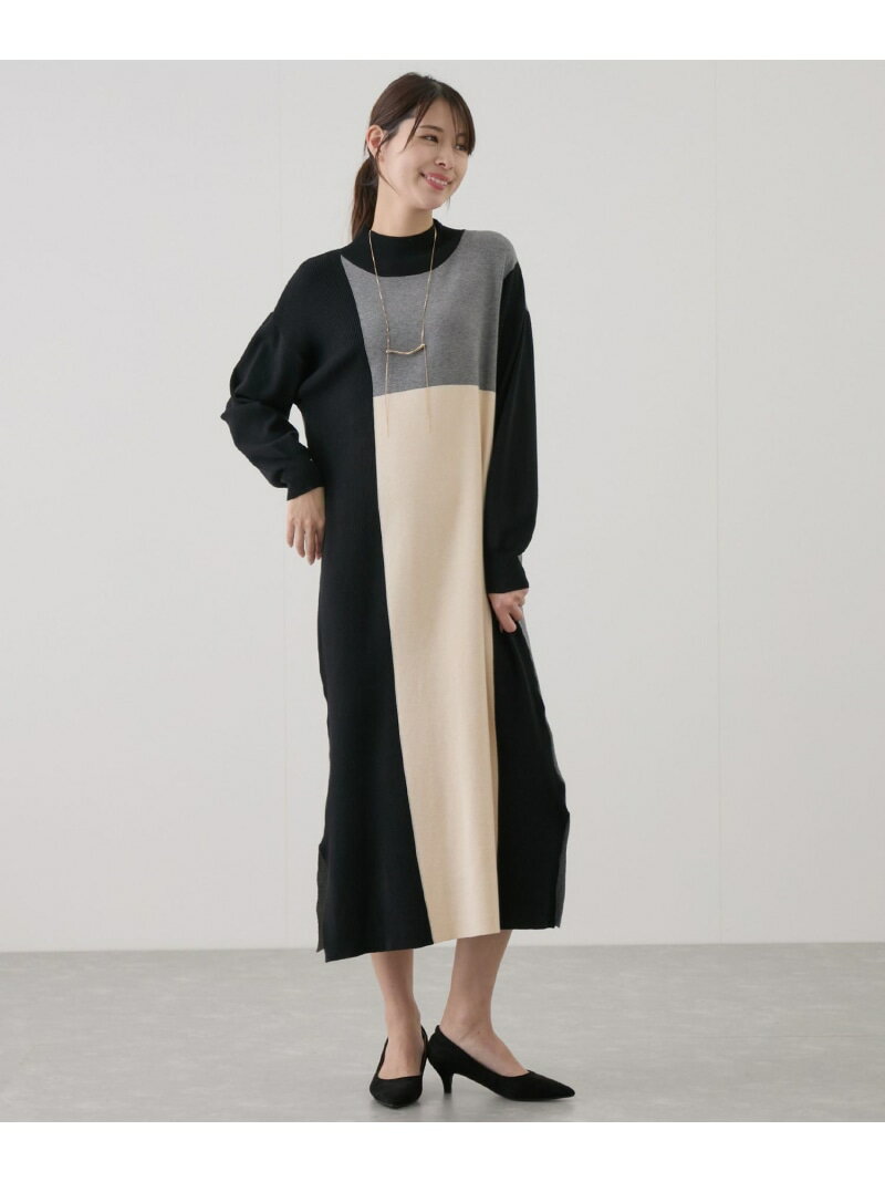【SALE／30%OFF】前後2WAYパネル細見えワンピース JAYRO ジャイロ ワンピース・ドレス ワンピース グレー ベージュ ブラック【RBA_E】【送料無料】[Rakuten Fashion]