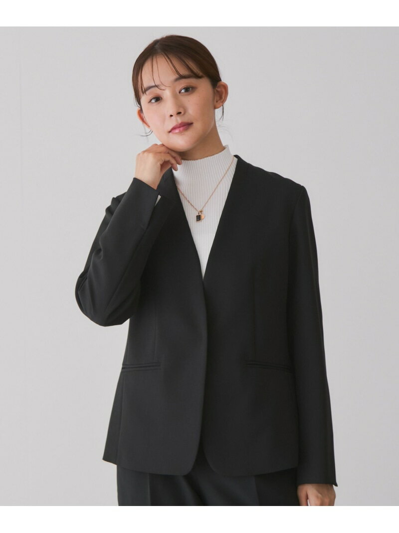 樂天商城 - 2WAYストレッチV衿ジャケット JAYRO ジャイロ ジャケット・アウター ノーカラージャケット グレー ネイビー ブラック【送料無料】[Rakuten Fashion]