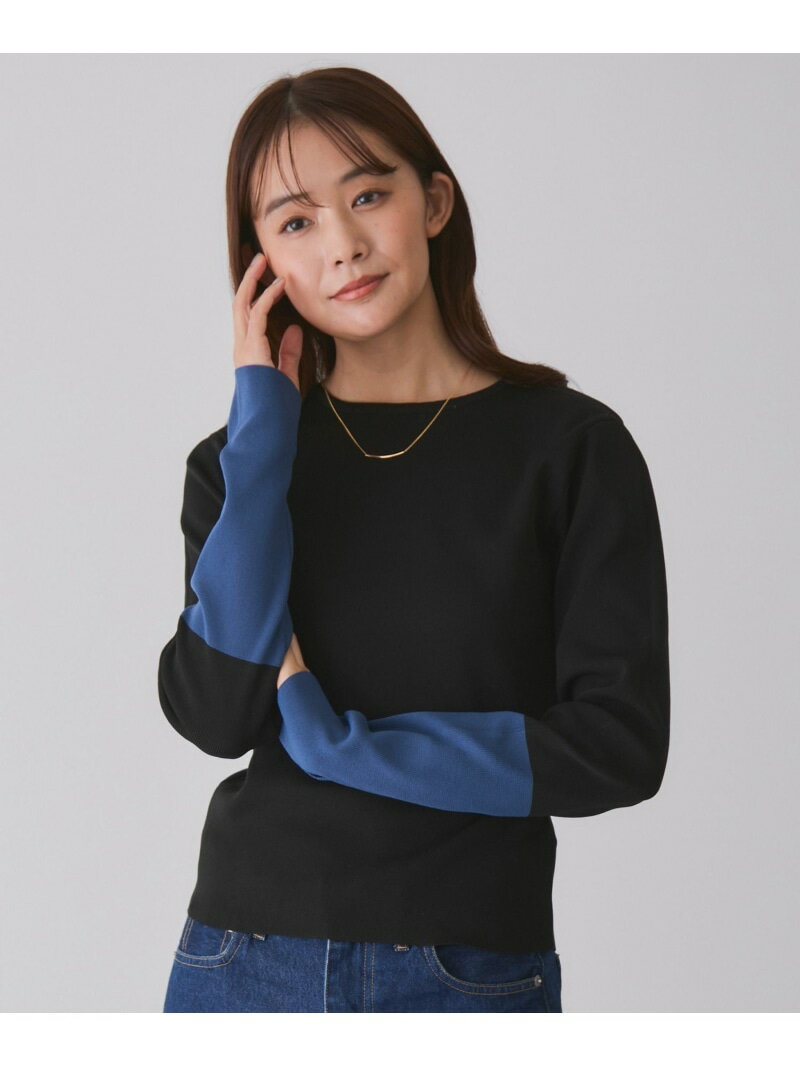樂天商城 - 【SALE／30%OFF】袖配色プルオーバー JAYRO ジャイロ トップス ニット ブラック ホワイト【RBA_E】[Rakuten Fashion]