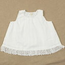 30%OFF セール SALE【3枚で送料無料】ノースリーブTシャツ レース 裏地付 無地 子供服 女の子 ベビーサイズ キッズズー Kid's zoo