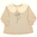 50％OFF セール SALE 裏毛トレーナー ティペット付き 花柄刺繍 女の子 キッズサイズ 子供服 RIO GIRLS（ハウディドゥーディーズ HOWDY DOODY'S）