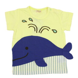 50％OFF セール SALE 【3枚で送料無料】半袖Tシャツ 動物 クジラ ベビーサイズ 男の子 キッズズー Kid's zoo