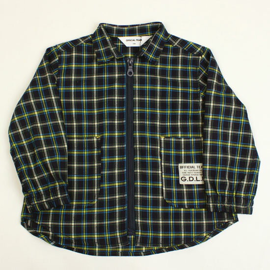 樂天商城 - 50％OFF セール SALE ジップアップジャケット チェック柄 布帛素材 男の子 子供用 キッズサイズ 子供服 オフィシャルチーム OFFICIAL TEAM