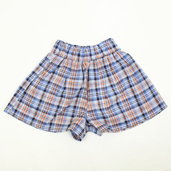 樂天商城 - 30％OFF セール SALE 【3枚で送料無料】キュロットパンツ チェック ギャザー 女の子 キッズサイズ 子供用 S.T.クローゼット S.T.CLOSET